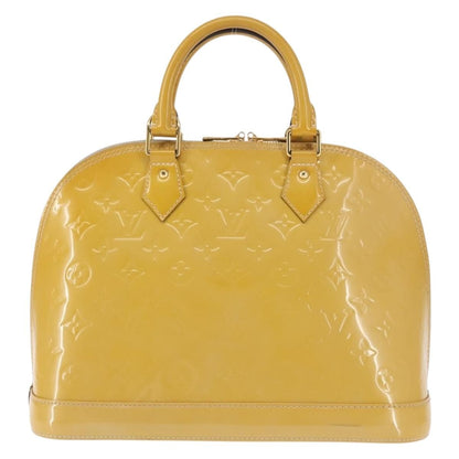 Louis Vuitton Alma Handbag Patent Leather, BEIGE, PATENT_LEATHER, Handbag
