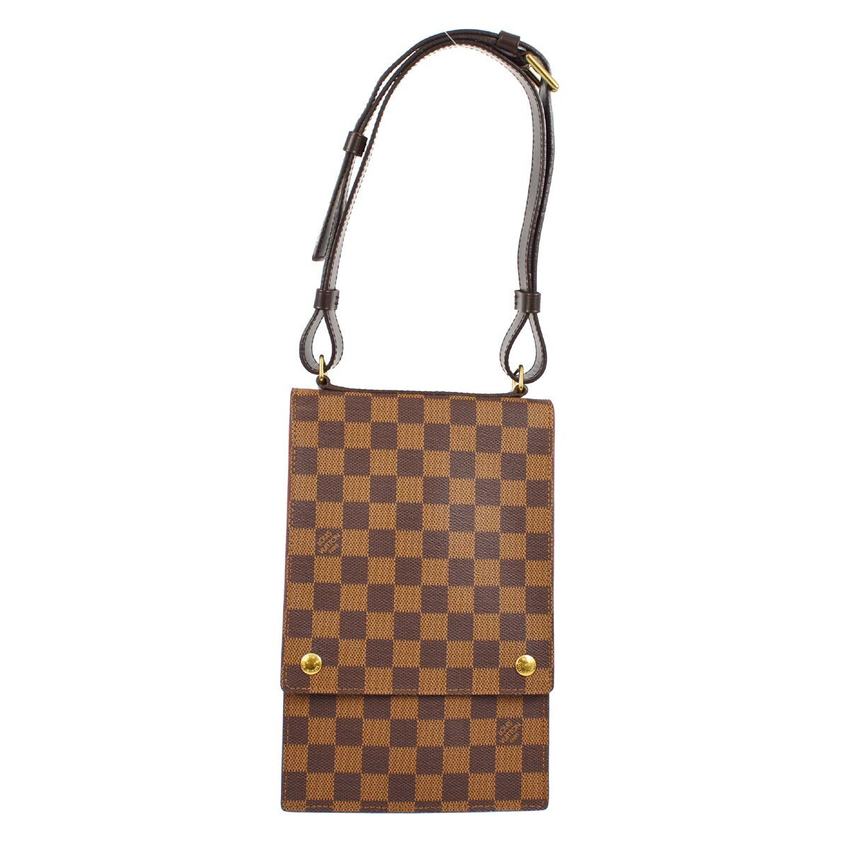 Louis Vuitton Portobello Messenger Damier, BROWN, CANVAS, Shoulder bag