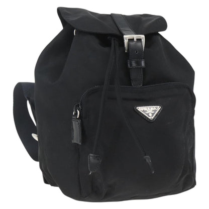 Prada Front Pocket Backpack Tessuto, BLACK, NYLON, Backpack