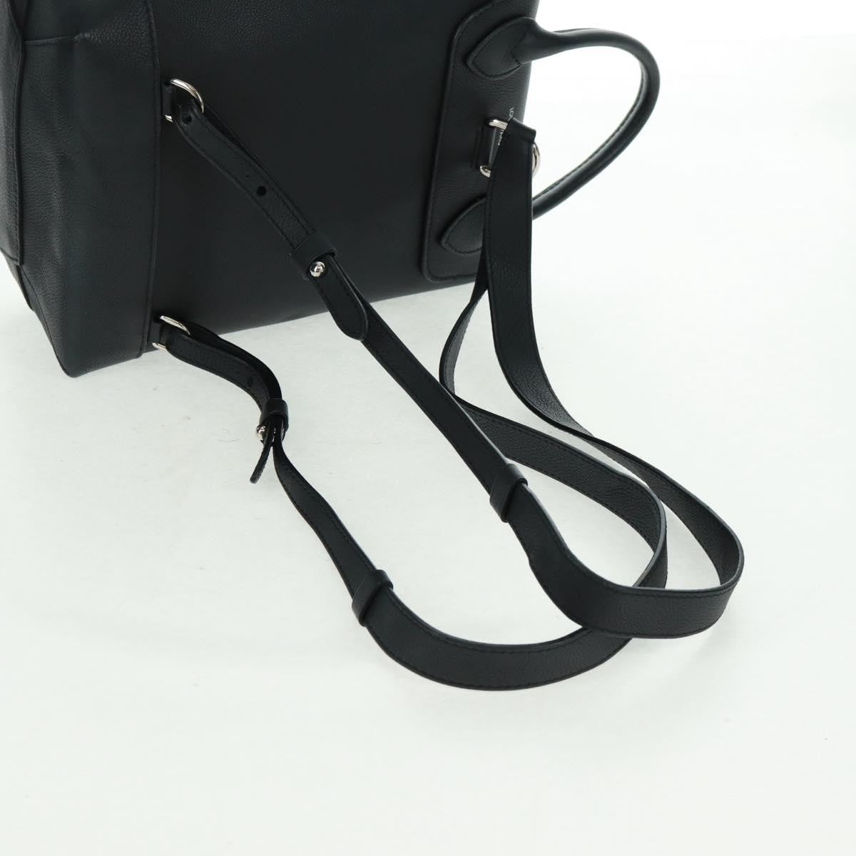 Louis Vuitton Lockme Backpack Leather, BLACK, LEATHER, Backpack