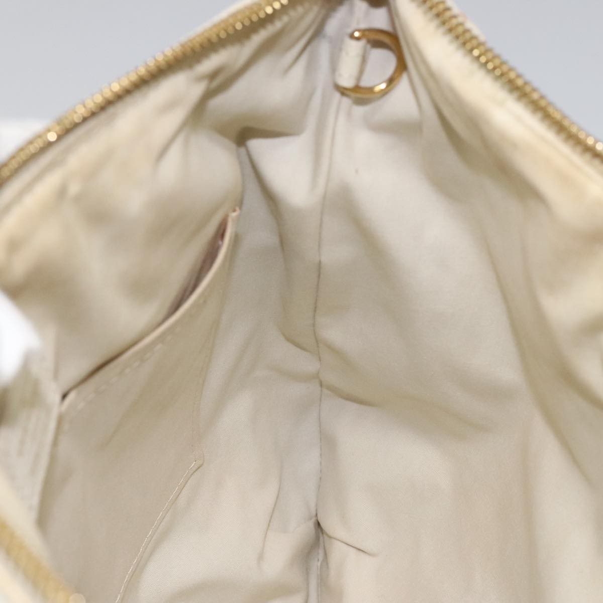 Louis Vuitton Marina Handbag Mini Lin Croisette, BEIGE, CANVAS, Handbag