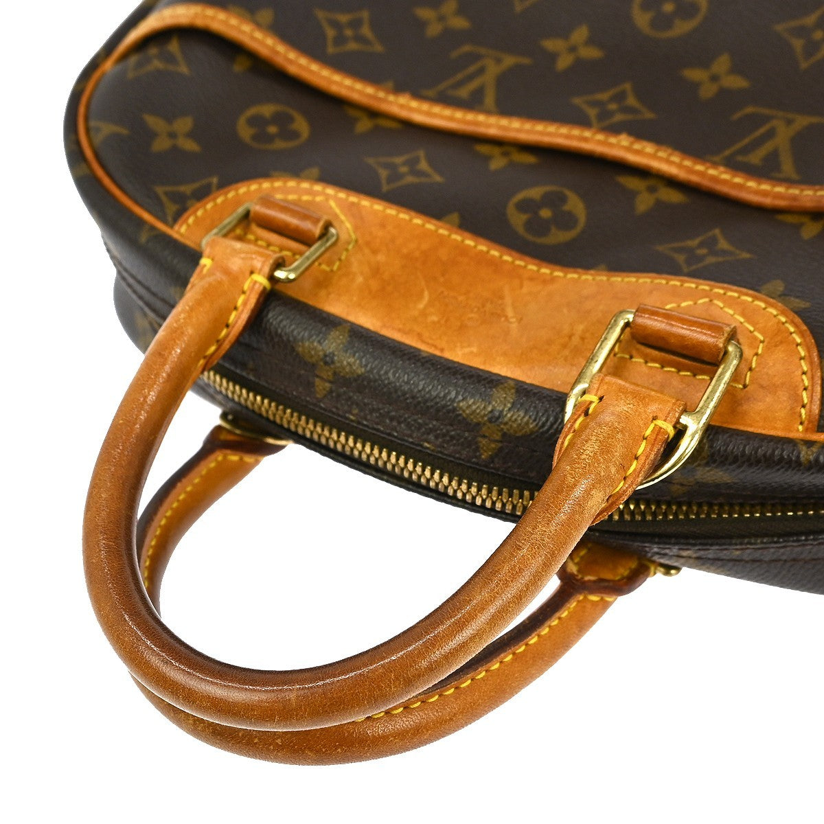 Louis Vuitton Trouville Handbag Monogram Canvas, BROWN, CANVAS, Handbag