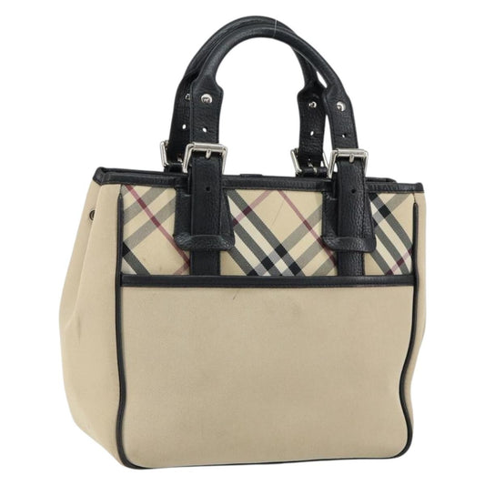 Burberry Nova Check Handbag Nova Check Canvas, BEIGE, CANVAS, Handbag