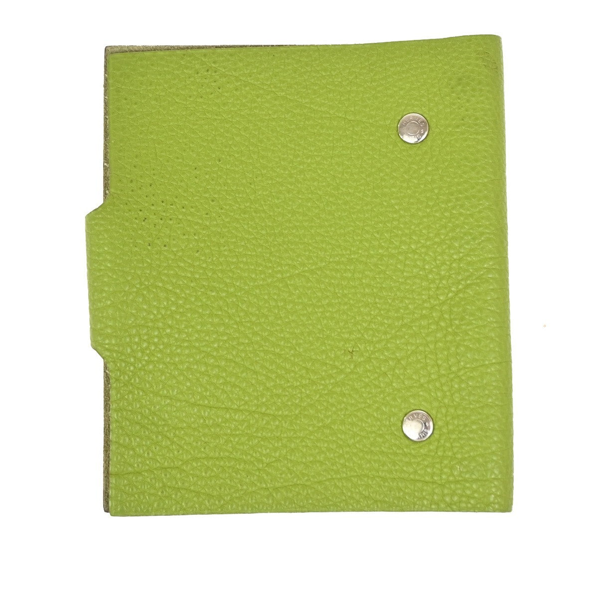 Hermes Ulysse Agenda Cover Leather, Green, Leather, Wallet