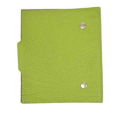 Hermes Ulysse Agenda Cover Leather, Green, Leather, Wallet