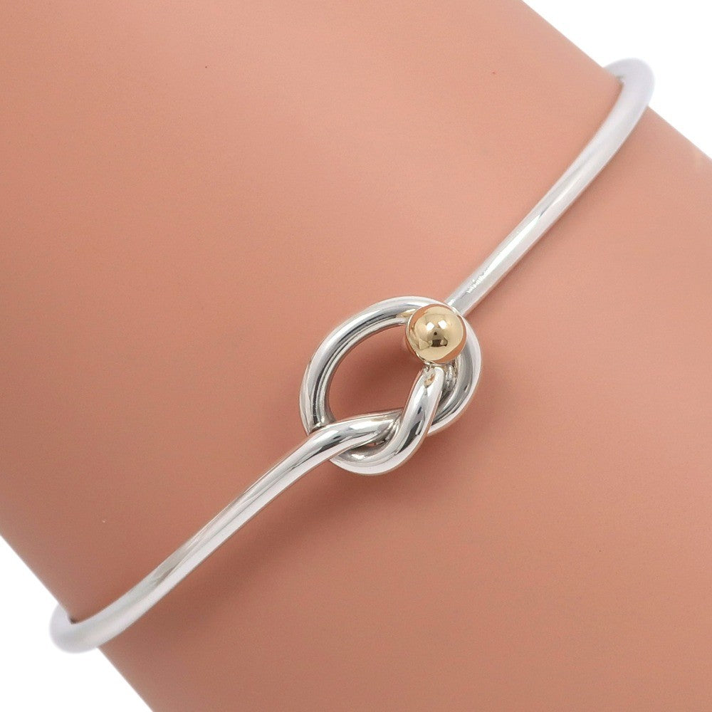 Tiffany & Co. Love Knot Bracelet Sterling Silver and 18K Yellow Gold, SILVER, SILVER, Bracelet