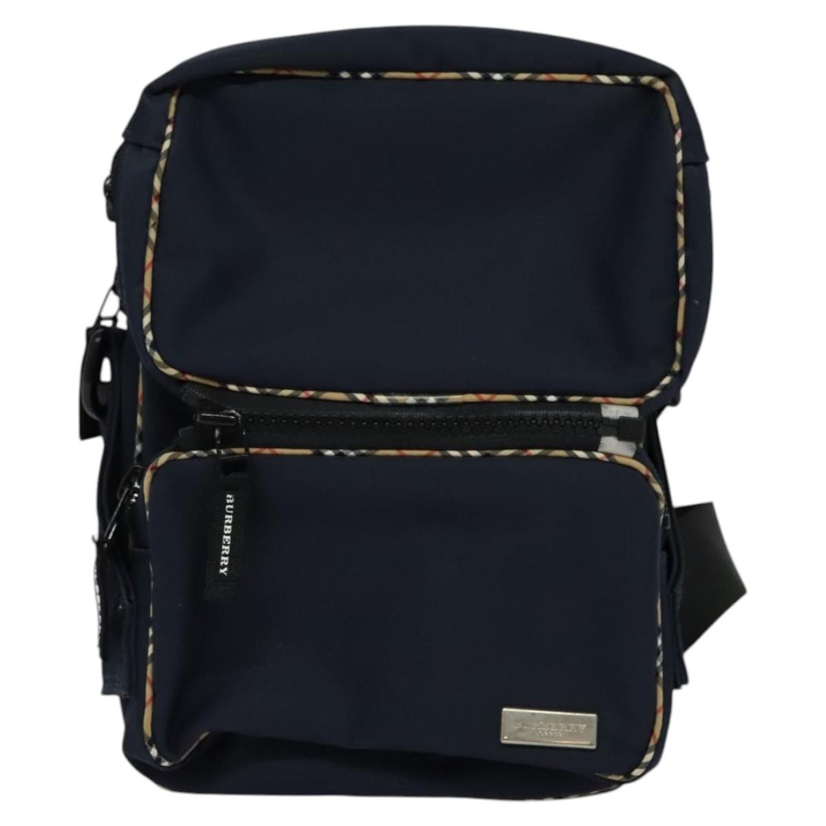 Burberry Vintage Shoulder Bag Nylon, NAVY, NYLON, Shoulder bag