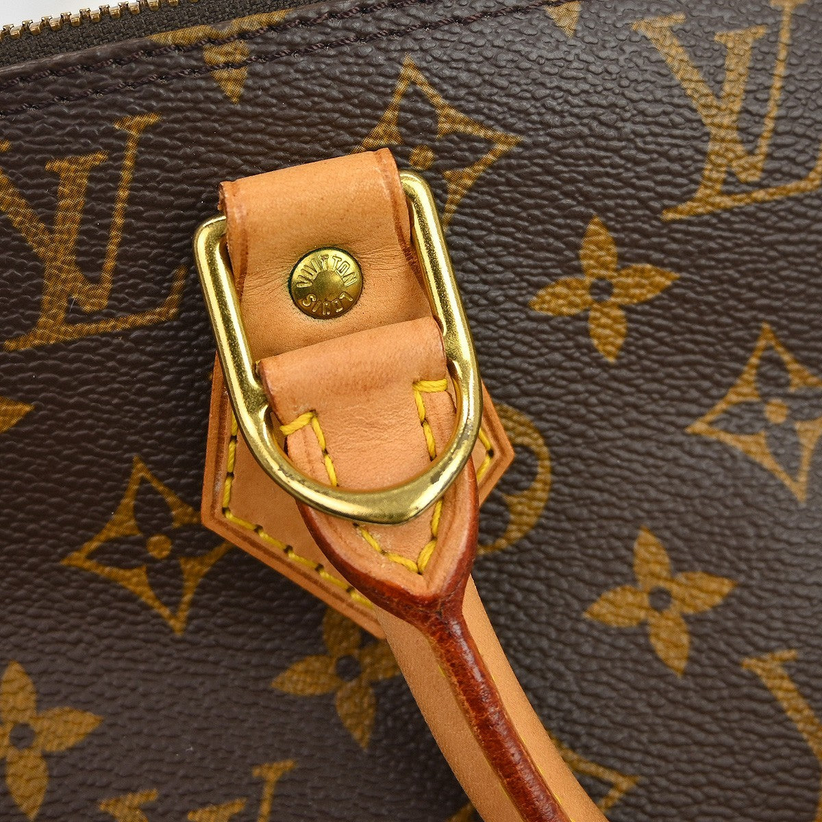 Louis Vuitton Alma Handbag Monogram Canvas, Brown, Canvas, Handbag