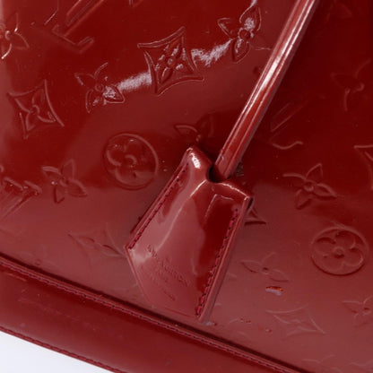 Louis Vuitton Alma Handbag Monogram Vernis, RED, PATENT_LEATHER, Handbag