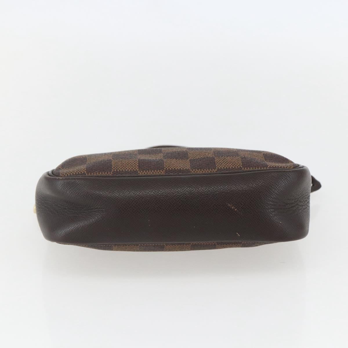 Louis Vuitton Trousse Make Up Bag Damier Canvas, BROWN, CANVAS, Clutche & pouche
