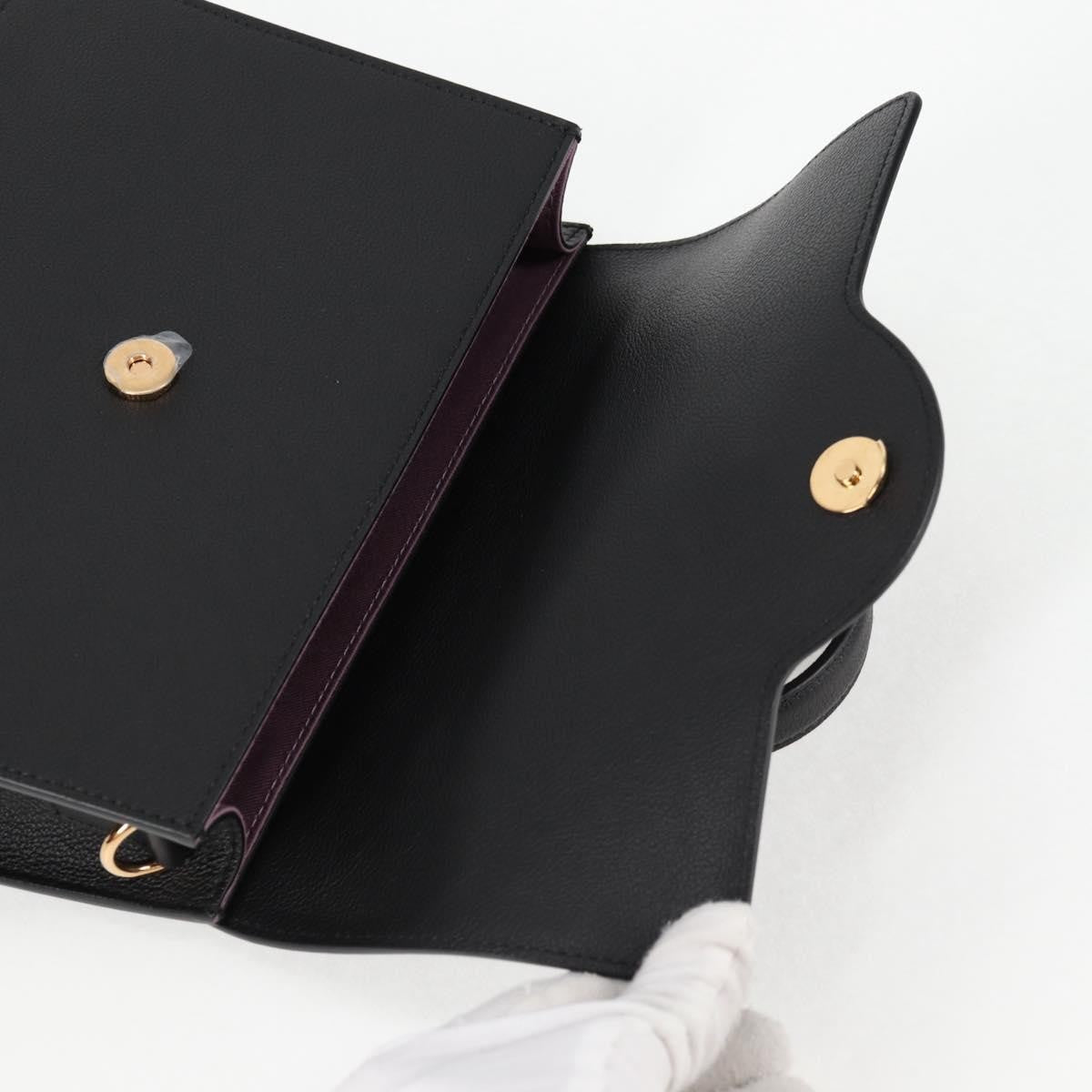 Versace La Medusa Top Handle Bag Leather, BLACK, LEATHER, Handbag