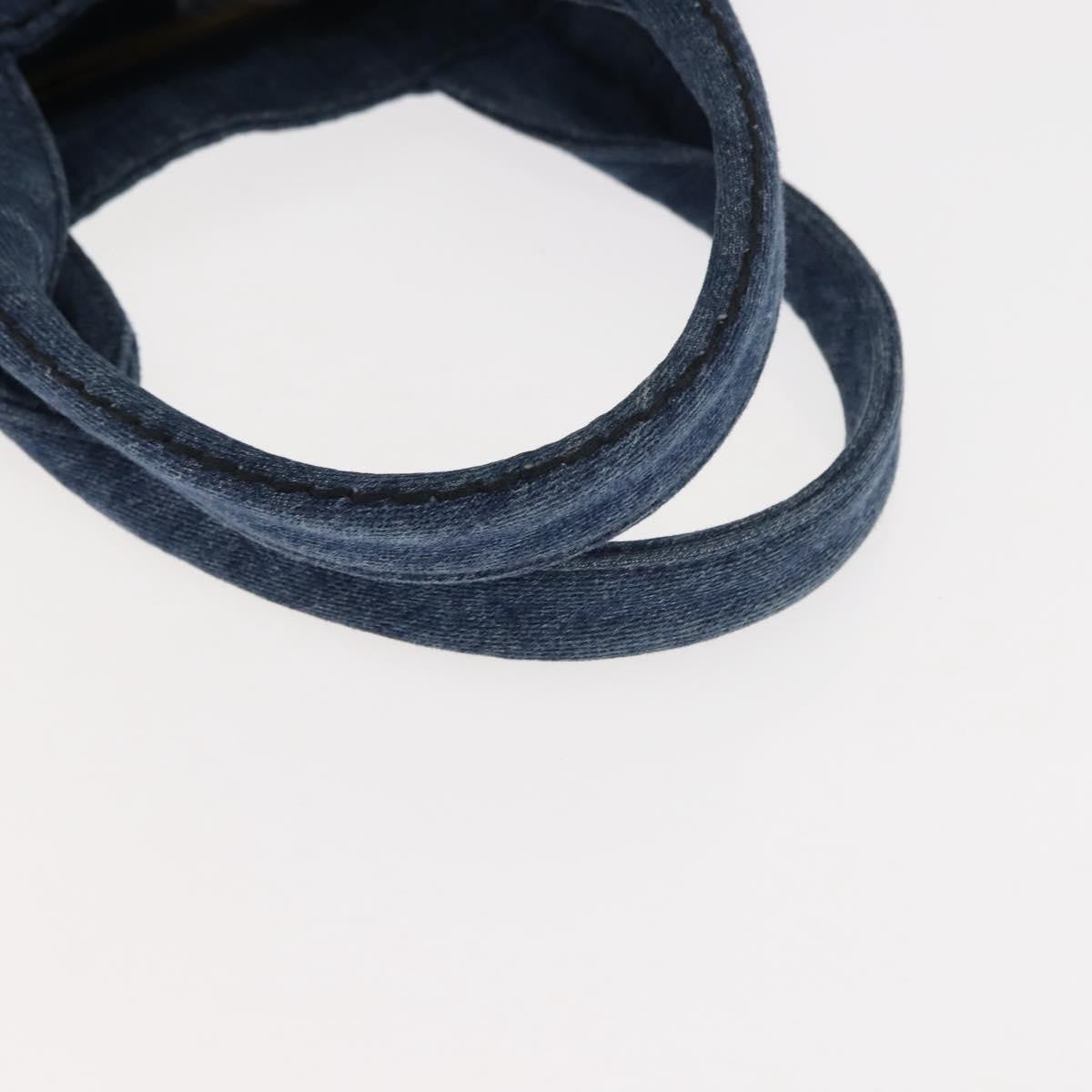 Prada Canapa Convertible Tote Denim, BLUE, DENIM_JEANS, Tote bag