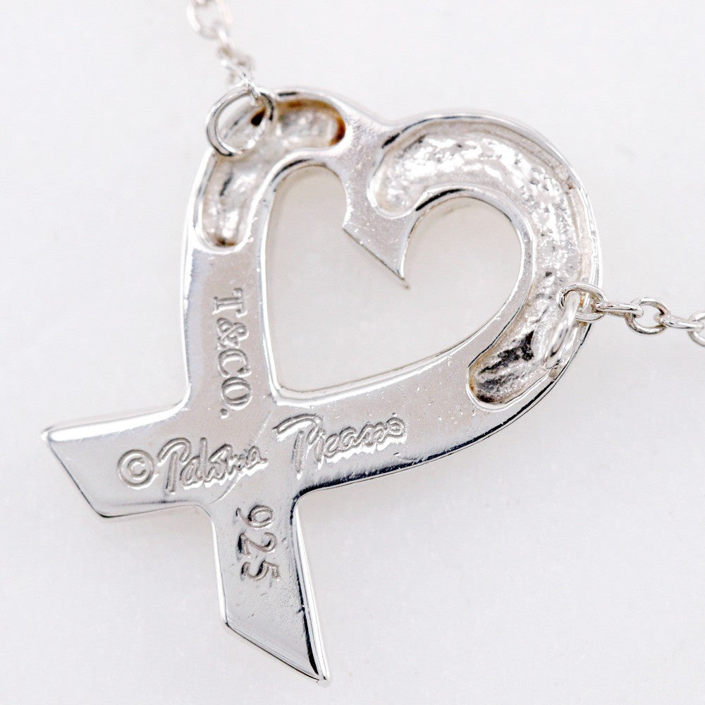 Tiffany & Co. Paloma Picasso Loving Heart Pendant Necklace Silver 925, SILVER, SILVER, Necklace