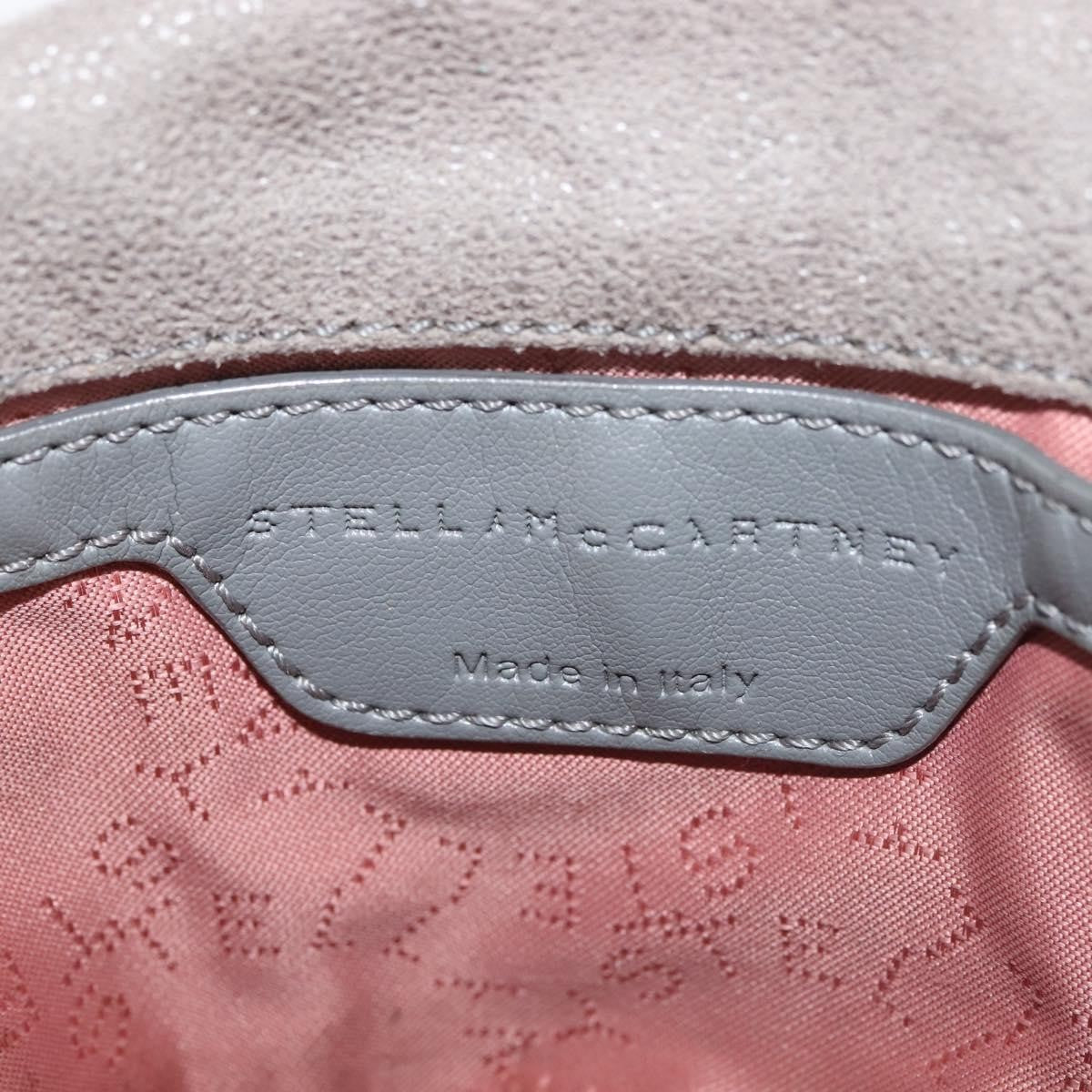 Stella McCartney Falabella Fold Over Crossbody Bag Suede, GRAY, SUEDE, Crossbody bag