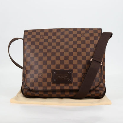 Louis Vuitton Brooklyn Handbag Damier, BROWN, CANVAS, Handbag