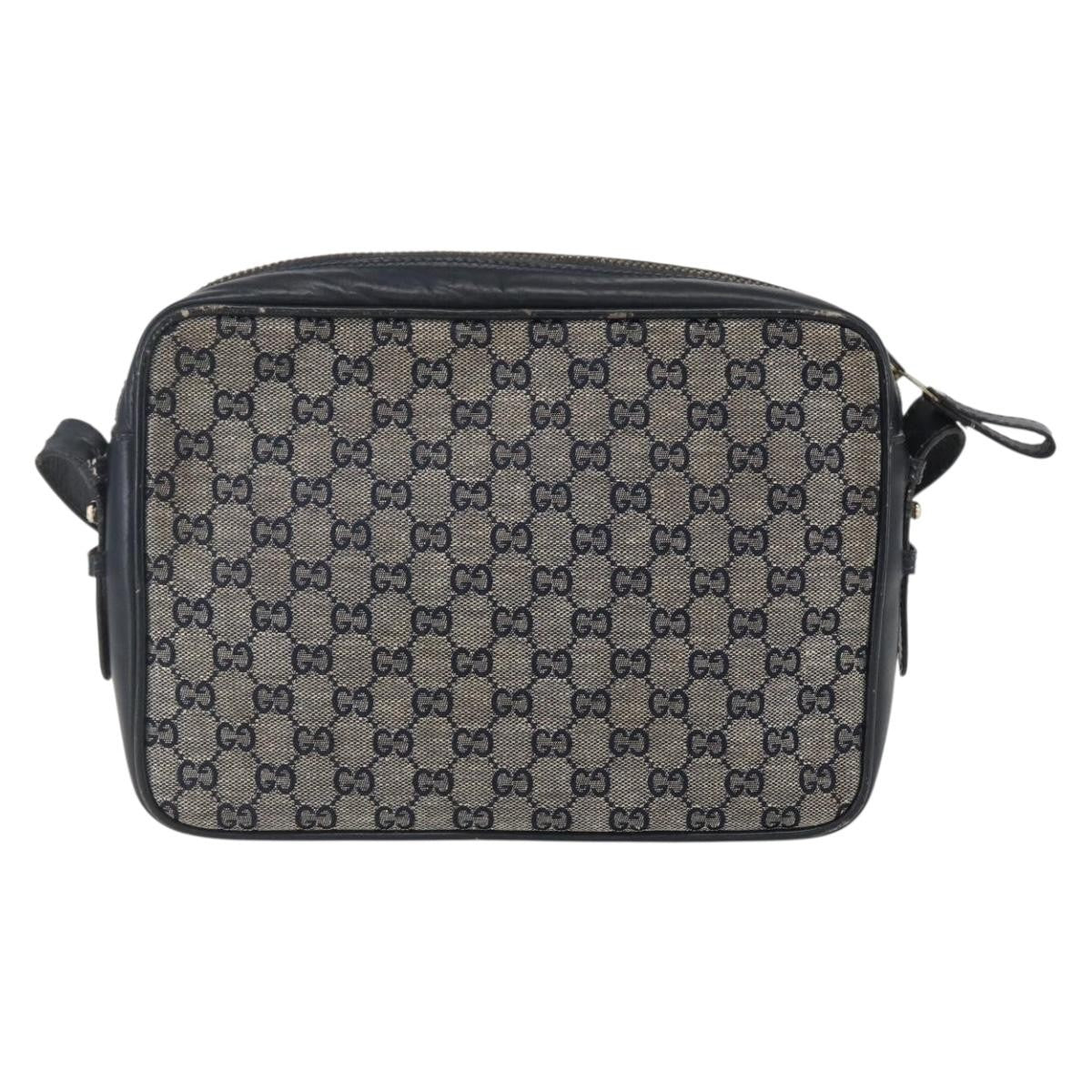 Gucci Sherry line shoulder bag Canvas, NAVY, CANVAS, Shoulder bag