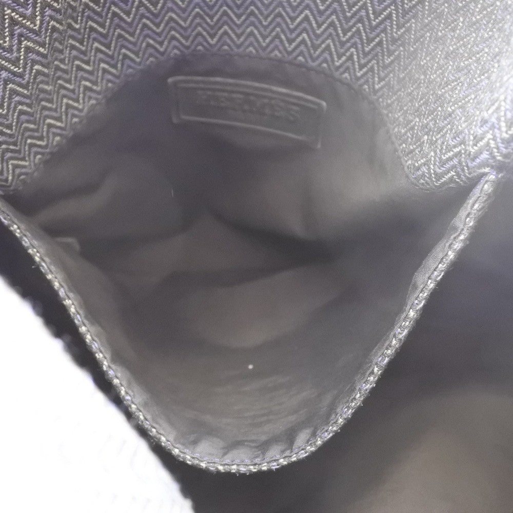 Hermes Vintage Sac De Pansage Shoulder Bag Toile, BLUE, CANVAS, Shoulder bag