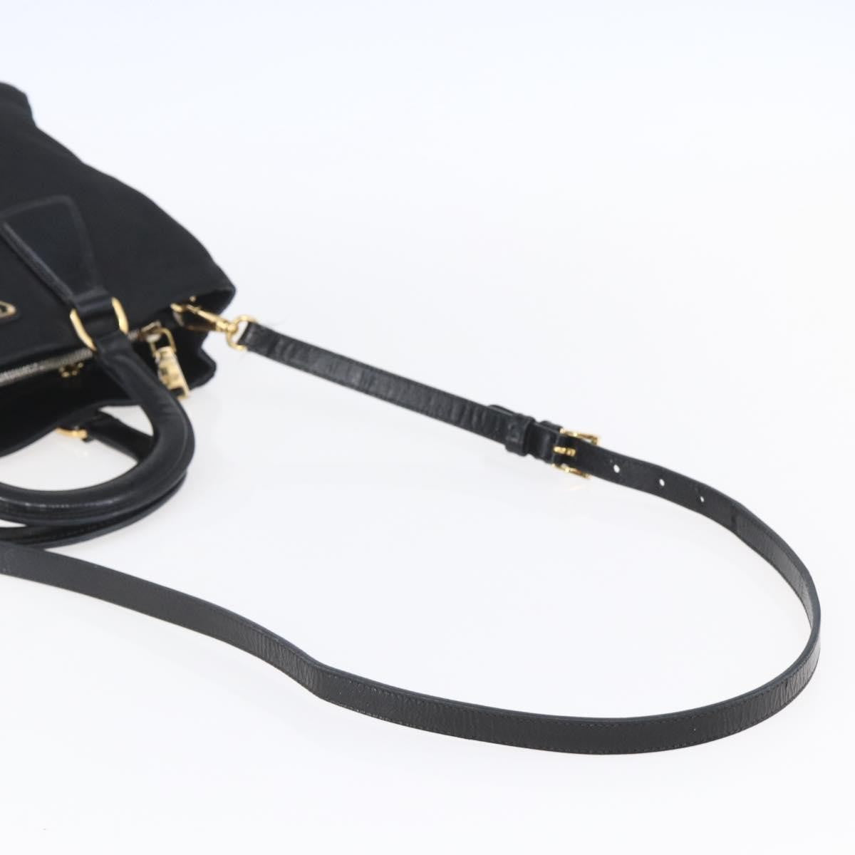Prada Convertible Top Handle Tote Tessuto with Vernice Saffiano Leather, BLACK, NYLON, Handbag