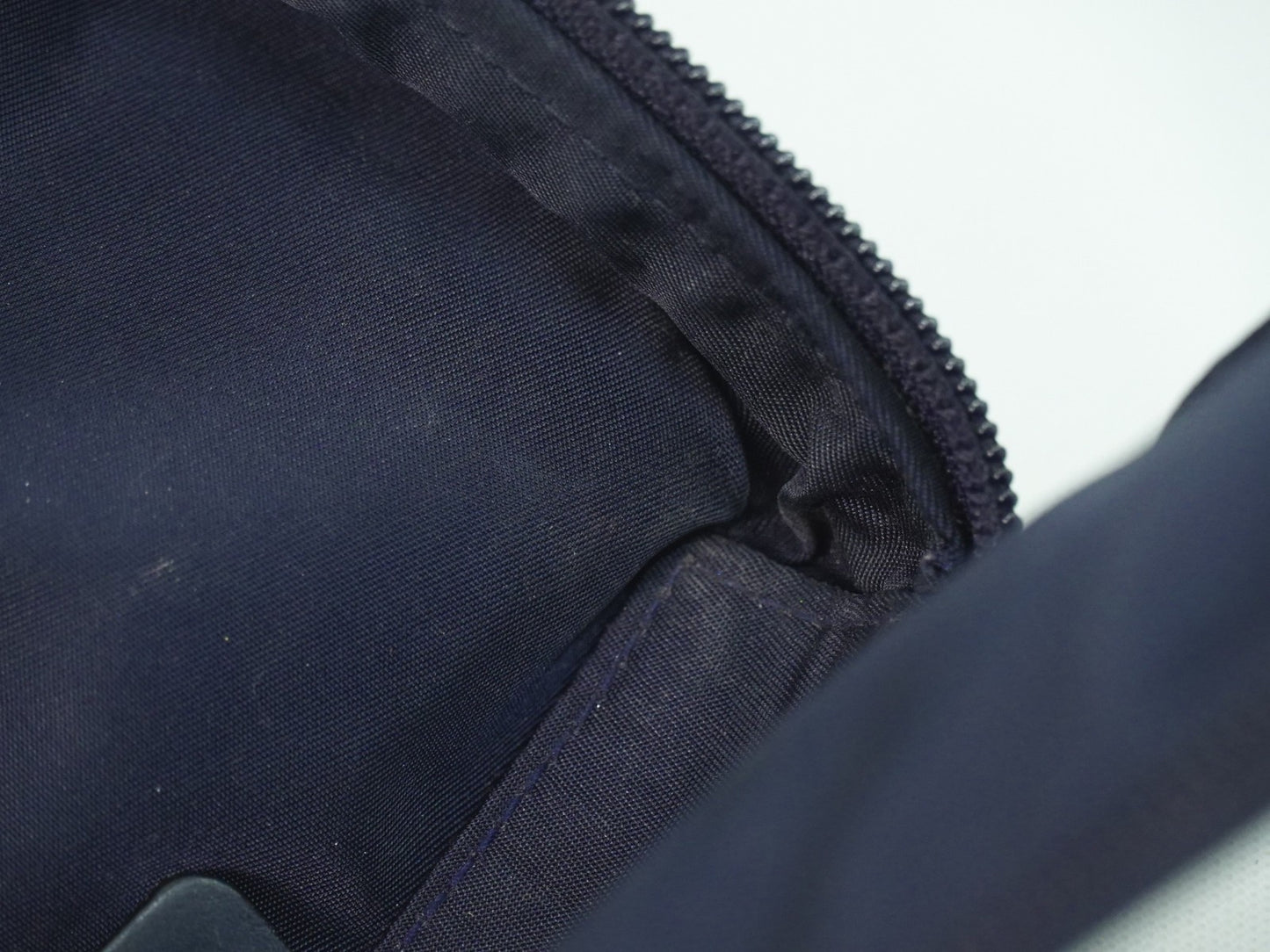 Christian Dior Saddle Zip Pouch Diorissimo Canvas, NAVY, CANVAS, Clutche & pouche
