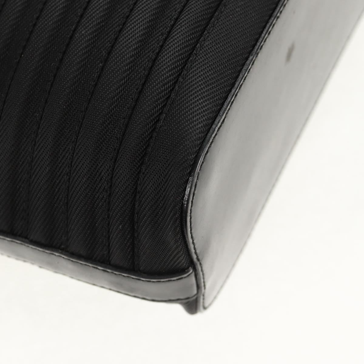 Gucci Vintage Bamboo Handle Bag Nylon, BLACK, NYLON, Handbag