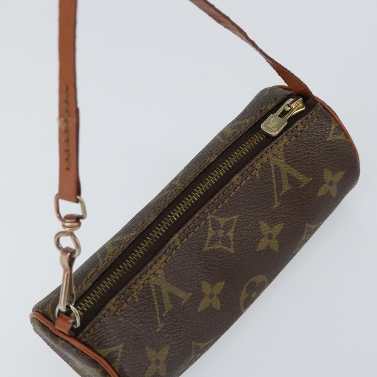 Louis Vuitton Papillon Pochette Monogram Canvas, BROWN, CANVAS, Clutche & pouche