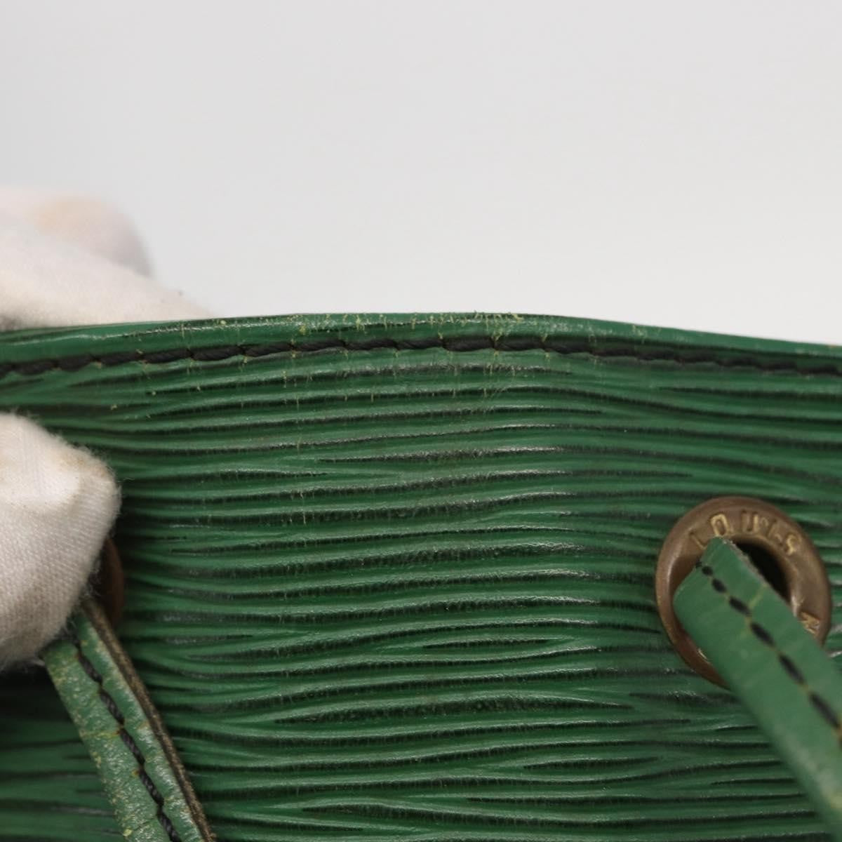 Louis Vuitton Petit Noe Handbag Epi Leather, GREEN, LEATHER, Shoulder bag
