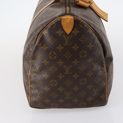 Louis Vuitton Keepall Bag Monogram Canvas, BROWN, CANVAS, Travel bag