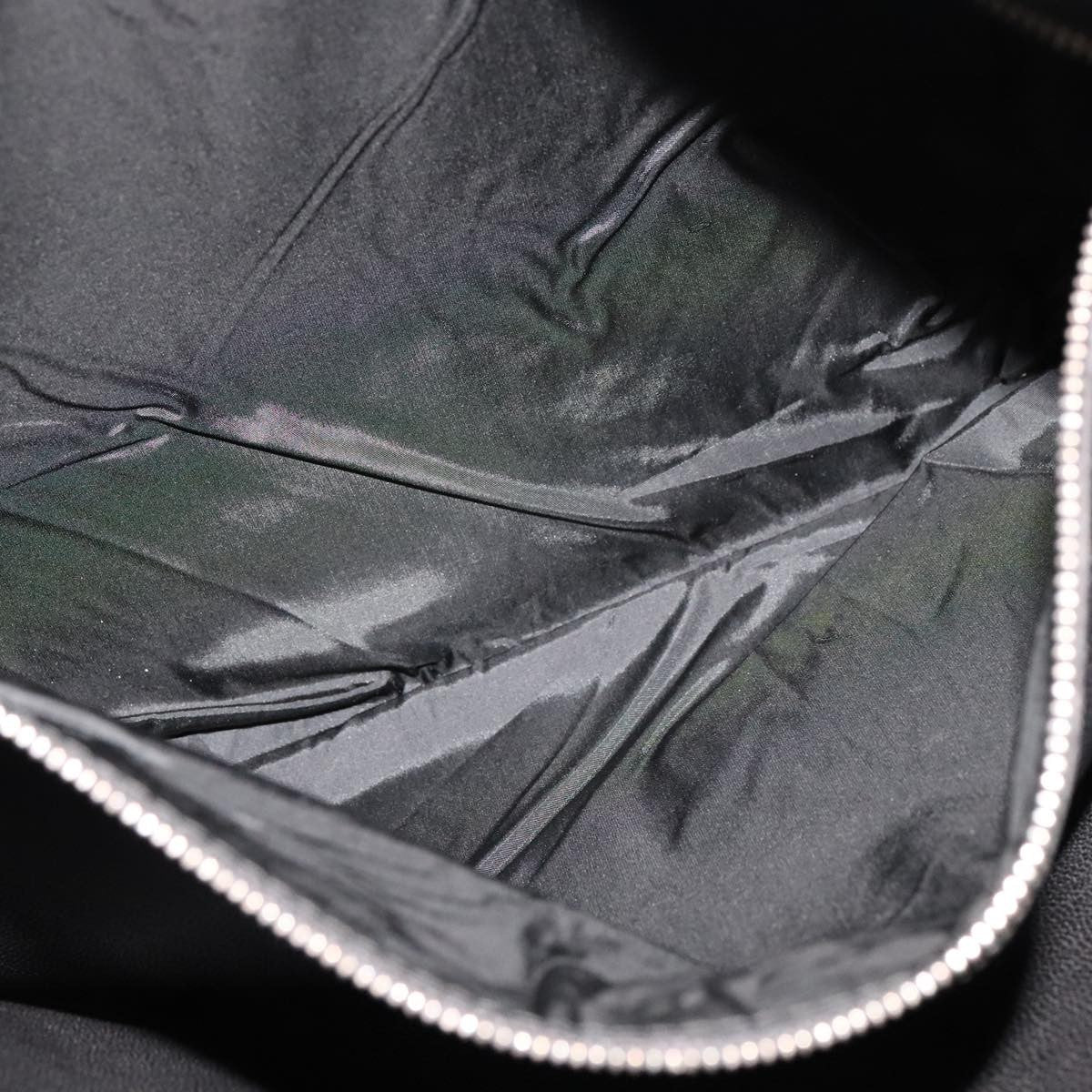 Prada Vintage Pouch Leather, BLACK, LEATHER, Clutche & pouche