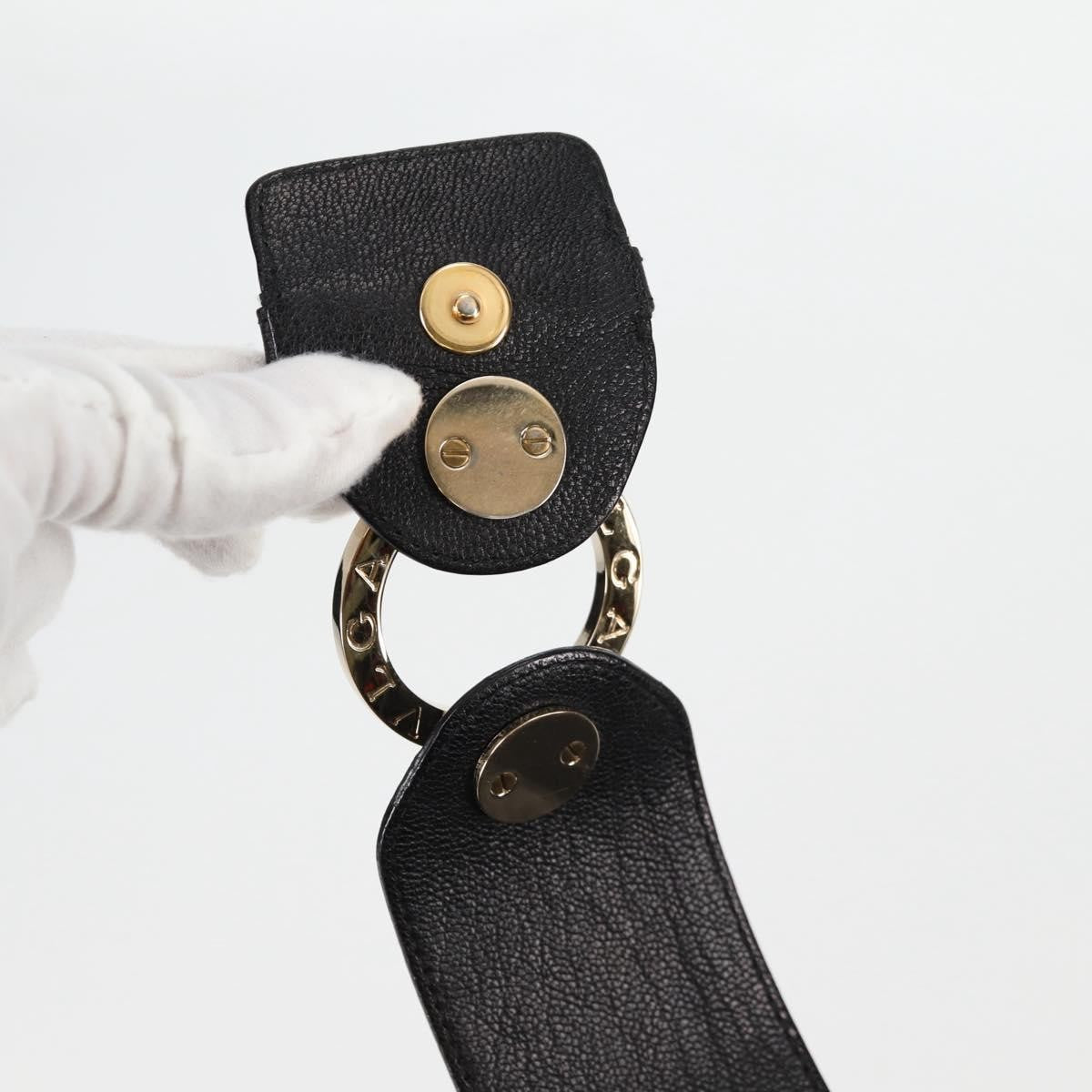 Bvlgari Chandra Top Handle Bag Leather, BLACK, LEATHER, Shoulder bag