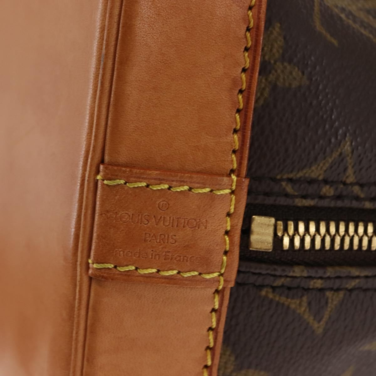 Louis Vuitton Alma Handbag Monogram Canvas, BROWN, CANVAS, Handbag
