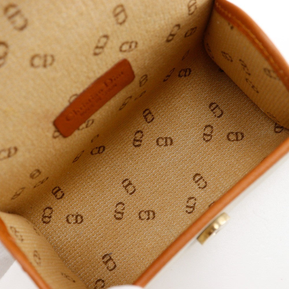 Christian Dior CD logo novelty pouch PVC, ECRU, PVC, Clutche & pouche