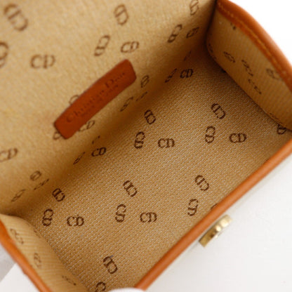 Christian Dior CD logo novelty pouch PVC, ECRU, PVC, Clutche & pouche