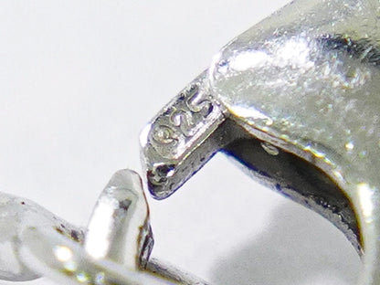 Hermes Cage d'H Pendant Necklace Metal, SILVER, METAL, Necklace