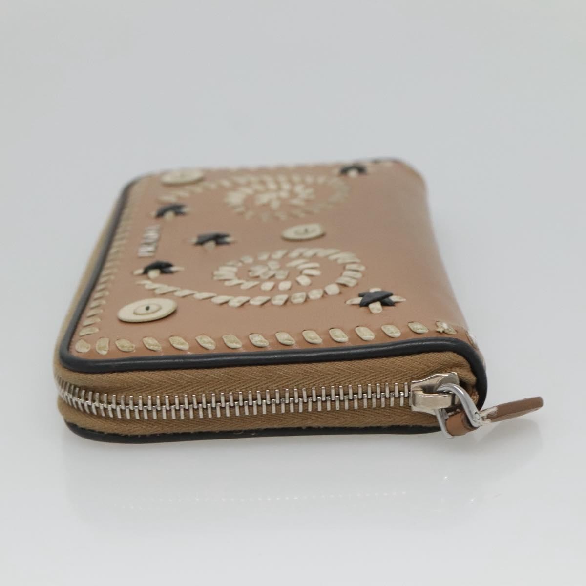 Prada Continental Wallet Saffiano Leather, BEIGE, LEATHER, Wallets