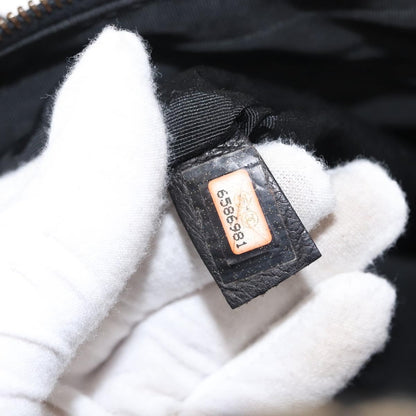 Chanel Surpique Zip Around Satchel Quilted Leather, BLACK, LEATHER, Handbag