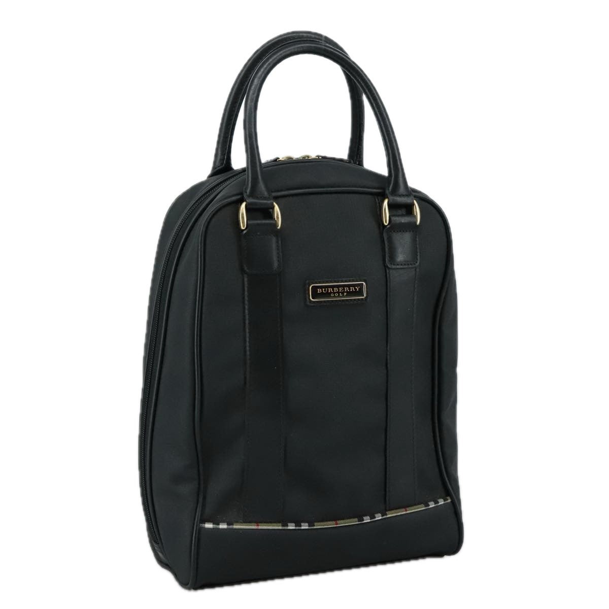 Burberry Golf handbag Nylon, BLACK, NYLON, Handbag