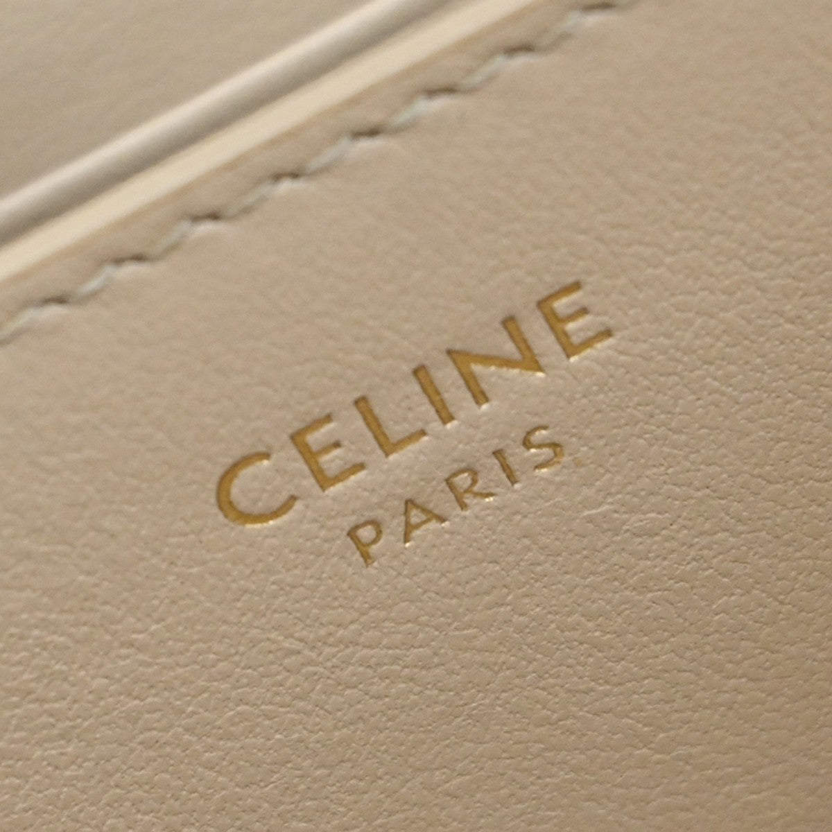 Celine C Charm Zip Around Wallet Quilted Leather, BEIGE, LEATHER, Wallets