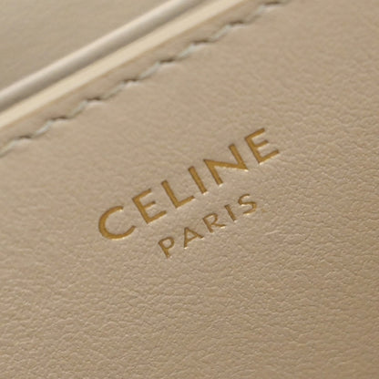 Celine C Charm Zip Around Wallet Quilted Leather, BEIGE, LEATHER, Wallets