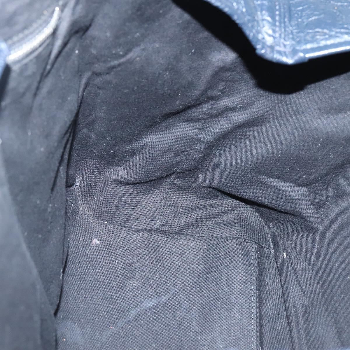 Balenciaga Navy Cabas Leather, BLACK, LEATHER, Tote bag