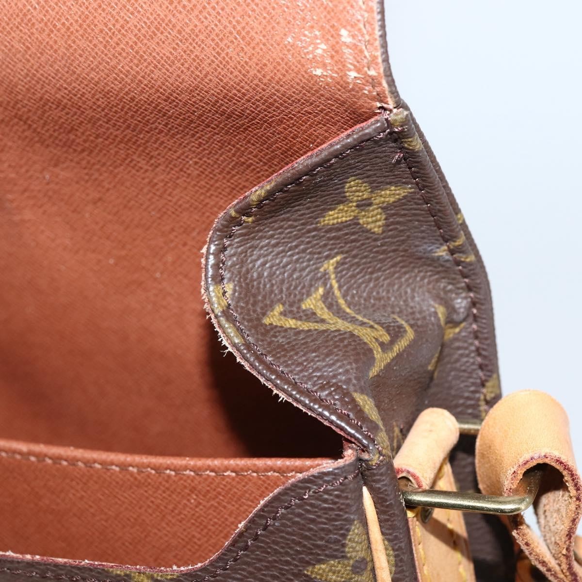 Louis Vuitton Cartouchiere Handbag Monogram Canvas, BROWN, CANVAS, Shoulder bag