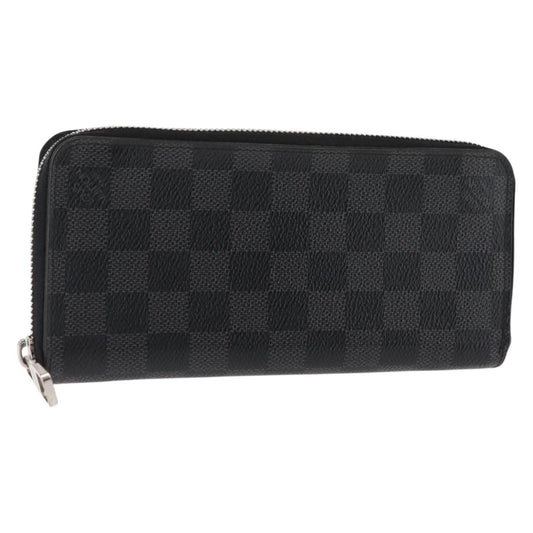 Louis Vuitton Zippy wallet vertical Damier Graphite, GRAY, CANVAS, Wallets