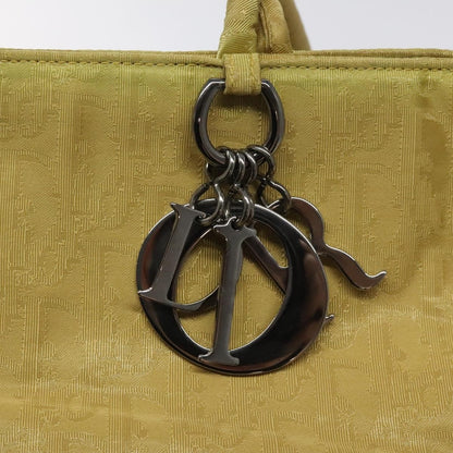Christian Dior Vintage Trotter Open Tote Diorissimo Canvas, YELLOW, CANVAS, Tote bag
