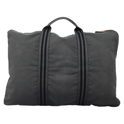 Hermes Fourre Tout Besace Messenger Bag Toile, GRAY, CANVAS, Crossbody bag