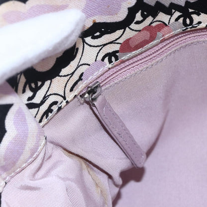 Chanel Vintage Floral Tote Canvas, BEIGE, CANVAS, Tote bag