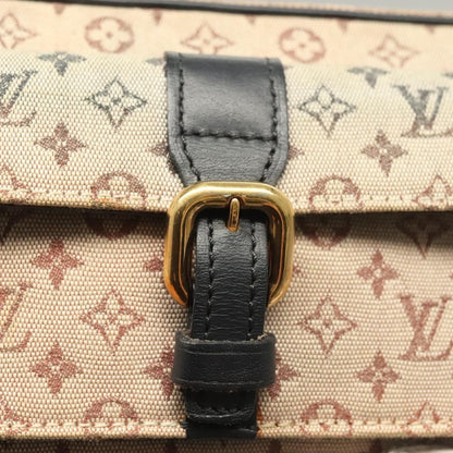 Louis Vuitton Juliette Crossbody Bag Mini Lin, BLUE, CANVAS, Shoulder bag
