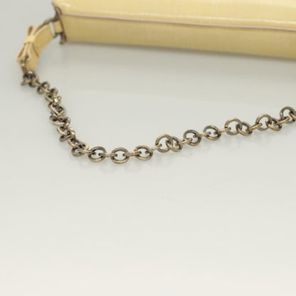 Salvatore Ferragamo Vala Shoulder Bag Patent Leather, YELLOW, PATENT_LEATHER, Shoulder bag