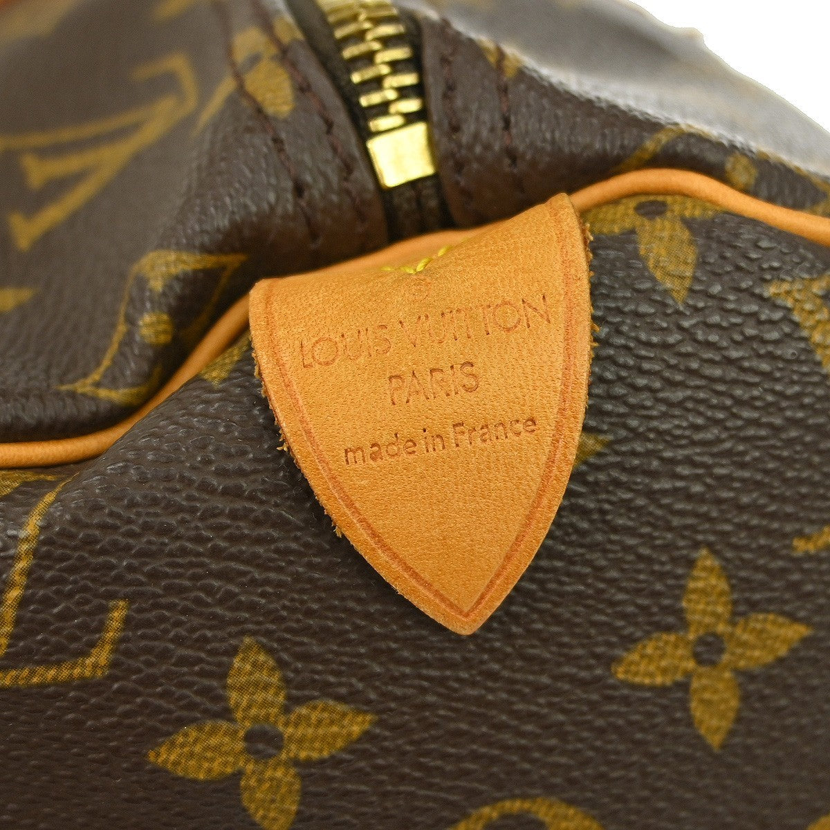 Louis Vuitton Speedy Handbag Monogram Canvas, Brown, Canvas, Handbag