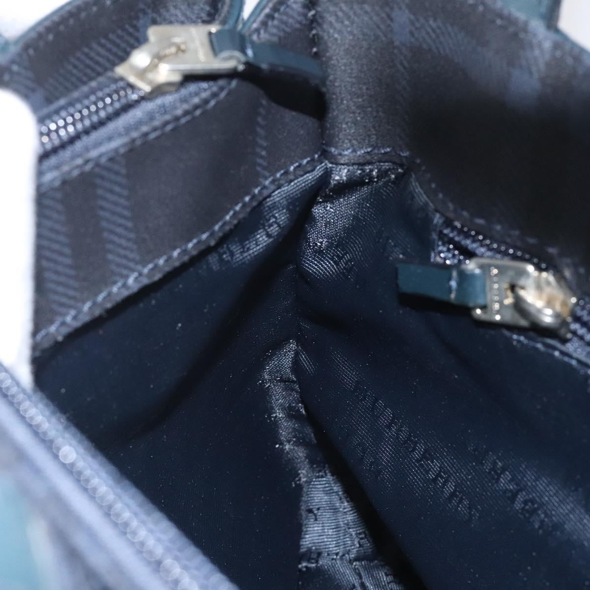 Burberry Nova Handbag Canvas, NAVY, PVC, Handbag