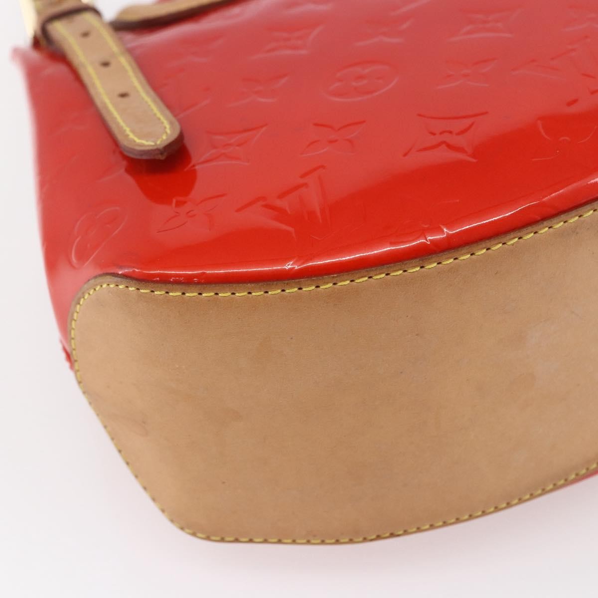 Louis Vuitton Biscayne Bay Handbag Monogram Vernis, RED, PATENT_LEATHER, Handbag