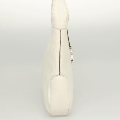 Salvatore Ferragamo Vintage Vara Hobo Leather, WHITE, LEATHER, Shoulder bag